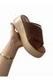 Women's Platform Slippers Daily Comfortable Cross-Strapped Summer Slippers - 3
