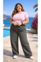 Cool Fit High Waist Elastic Wide Leg Stretchy Lycra Jeans - 3