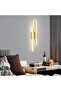 Modern Gold LED Wall Sconce, Adjustable 3-Color Dimmable Wall Light 18W, Flush Mount Indoor Decorati - 7
