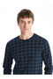 Giyçık Store Navy Blue Standard Fit Men's Pajama Set - 2