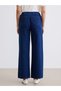 Elastic Waist Wideleg Women's Jean Trousers (S6) - 4