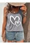 Women's Mix Printed Slim Fit Hollow Collar Swimmer Athlete T-Shirt