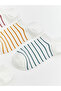 Esvab • Modern & Distinctive Striped Women's Sneaker Socks 5-Pack - 2