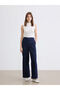 High Waist Wideleg Women's Jean Trousers