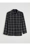 Giyçık Store Den Black Standard Fit Plaid Men's Pajama Set - 7
