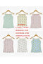 Patterned Girls' Corded Strap Tank Tops Economic Pack of 6