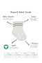 5-Piece Combed Cotton Non-Slip Circle Socks 10122 Ecru