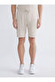 Beige Standard Fit Men's Shorts - 3