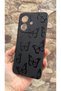 Oppo A3 Compatible Black Butterfly Patterned Silicone Shock Absorbing Classic Protective Rubber Case - 3