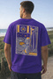 Life Is Good Back Printed Cotton Relaxed Fit Round Neck Unisex T-Shirt