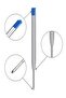 Scrikss Blue Ballpoint Pen Refill Metal 0.7mm 5 Pieces Ballpoint Pen Refill Ballpoint Pen Refill - 5