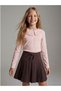 Lcw Kidsecru Baby Collar Scallop Detailed Girls' T-Shirt - 4