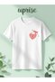 Heart Key Printed Cotton Oversize T-Shirt