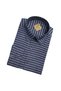 Classic Wide Cut Panel Patterned Cotton Long Sleeve Men's Shirt - 3
