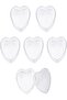12Pcs 300Cc Mica Hard Plastic Heart Box with Lid Dessert Chocolate Presentation Bowl Magnolia Valentine's Day - 5