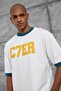 Men's T-Shirt Yaka C7Er Green Oversize Printed Crew Neck Cotton - 4