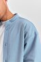 Men's Blue Oversize Top and Bottom Set – Wide Cut Kimono Sleeve Shirt + Comfortable Pants Ls-5364 - 3