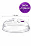 Microwave Oven Protective Cover Anti-Splash with Steam Vent 25 cm Transparent Cover - 6