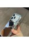 iPhone 17 Compatible - Mirror Cover with Transparent Camera Frame and Silver Protrusion Case - 3