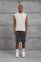 Men's T-Shirt Washable Tank Top Cream Oversize Crew Neck Cotton