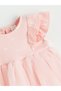 Gencc Quality Lcw Baby Pink Baby Girl Ruffle Detailed Tutu Dress - 3