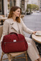 Parachute Fabric, Quilted Pack Mother Baby Bag Pack, Baby Care Bag Pack, Bordo Mother Bag Pack - 8