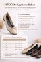 Women's Beige Bowknot Knitted Patterned Mary Jane Ballerina Shoes Office Shoes Stc1253 - 5