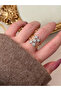 Star Detailed Ring Gold Adjustable Women's Ring - 4