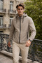 Men's Daily Premium Casual Lined Brown Raincoat - 4