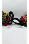 Women's Matte Black Bow Model Latch Buckle - 5