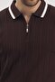 Polo Neck Knitwear Men's Cotton T-Shirt - 3