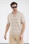 V-Neck Knitwear Men's Cotton T-Shirt