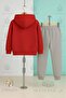 Children's Unisex Hi Bear Text Inside Hooded Tracksuit Set - 2