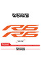 Yamaha R6 Compatible Text Sticker – High Quality Custom Cut Foil (Set of 2)