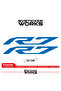 Yamaha R7 Compatible Text Sticker – High Quality Custom Cut Foil (Set of 2)