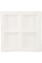 White Ceramic 4-Compartment Square Dish - 3