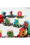 Magnetic Wooden Alphabet & Number Train Blocks Set - 5