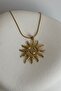 Gold Color Sun Pendant (45 cm) - 3