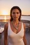 Ethnic Bohemian Large Necklace – Antique Silver Look Women's Necklace with Natural Stones - 3