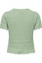 Onlelke Women's Knitwear Blouse Short Sleeve Crew Neck - 2