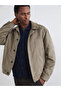 Lcw Vision Green Comfortable Fit Shirt Collar Suede Men's Coat - 3