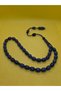 Crimped Amber Natural Stone Blue Colored 33 Habbe System Tassel Rosary Religious Islamic Themed Amber - 2