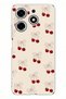 Tecno Spark 10 Pro Compatible Bowknot Cherries Printed Silicone Case