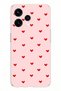 Oppo Reno 15 - Reno 15F Compatible Red Tiny Hearts Printed Silicone Case