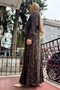 Brown Zippered Silk Dress - 36802 - 2