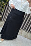 Women's Islamic Clothing Plus Size Stoned Pleated Skirt - 6
