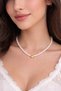 Women's Steel Pearl Necklace