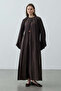 Pleated Tencel Dress Bitter Brown
