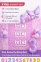 Retro Purple Butterfly Age Balloon Birthday Balloon Party Set Happy Birthday Backdrop Birthday Decoration - 3