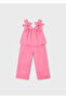 Girl's Floral Print Blouse Set - 2